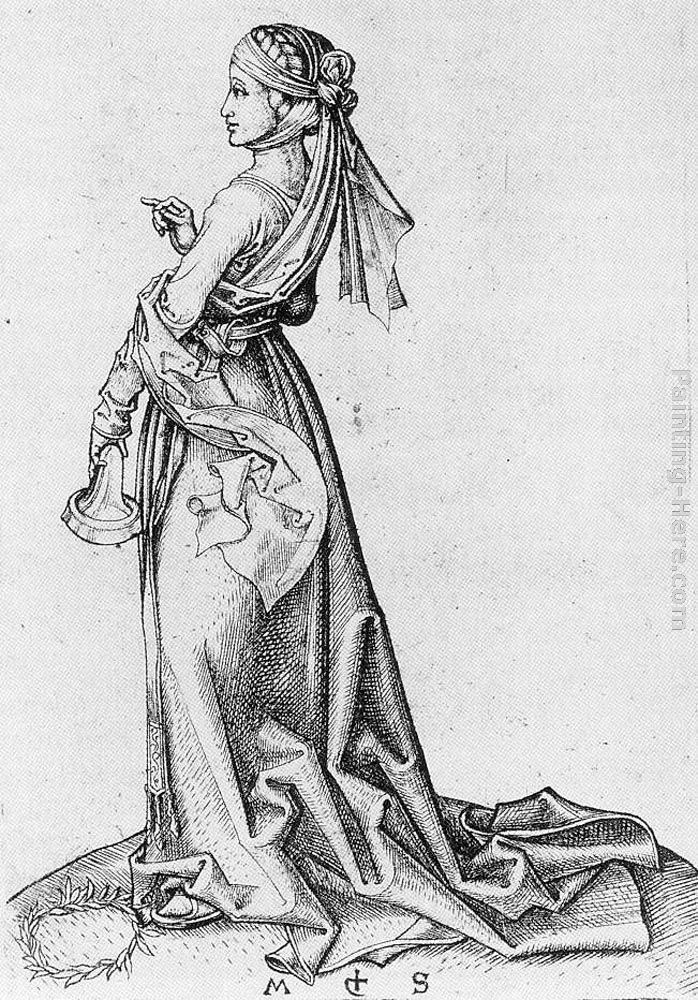 Martin Schongauer The First Foolish Virgin